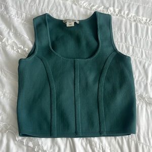 Happily Grey Corset Design Cropped Top